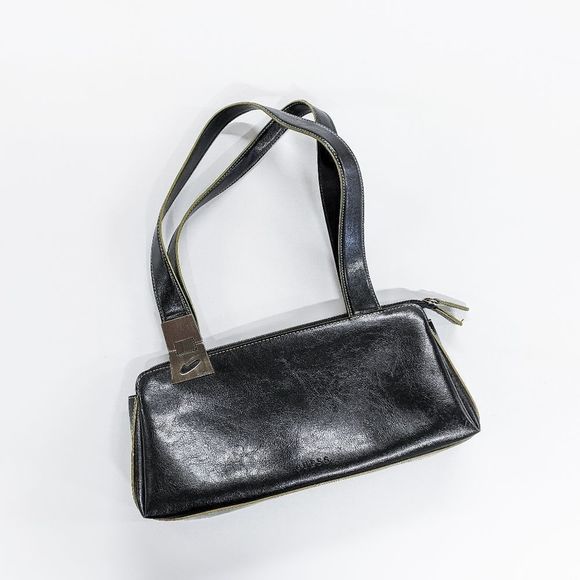 GUESS Small Black Leather Handbag - Picture 1 of 5
